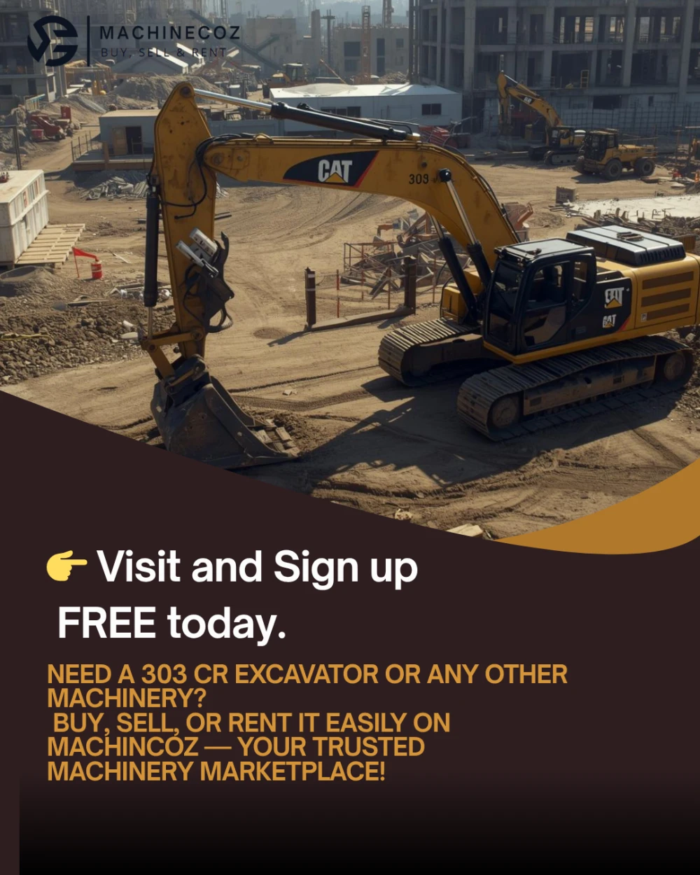 Buy | Sell | Rent – CAT 303 CR Excavator | Machinecoz.com
